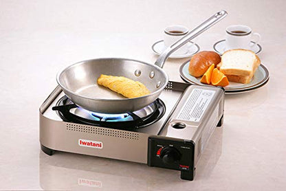 Iwatani 35FW Single-Burner Butane Portable Cooktop Indoor & Outdoor Cooking Stove