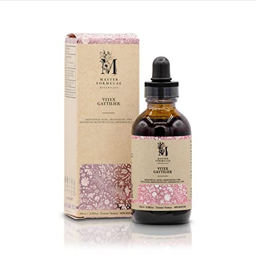 Master Formulae Vitex Chasteberry Herbal Tincture | Extra Strength, Higher Bioavailability Than Pills 