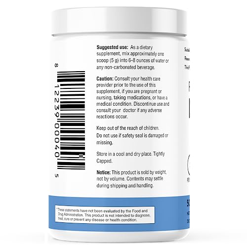 Sandhu's L-Glutamine - 100 Servings -Made in USA -500 Gram- Non-GMO- Amino