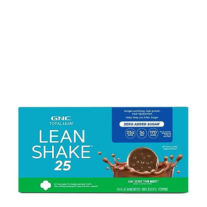 GNC Total Lean | Lean Shake 25, To Go Bottles | Low-Carb Protein Shake to Improve Weight