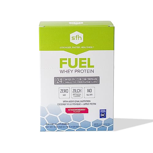 SFH Fuel Whey Protein Powder Great Tasting Grass Fed Whey | MCTs & Fiber for Energy 