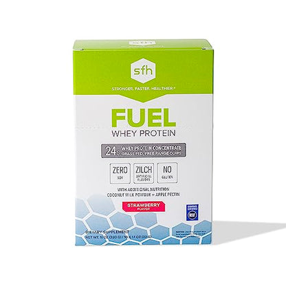 SFH Fuel Whey Protein Powder Great Tasting Grass Fed Whey | MCTs & Fiber for Energy 