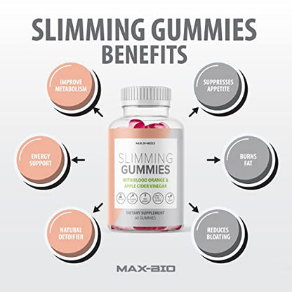 (Official 2 Pack) Slimming Gummies It Works with Apple Cider Vinegar and Sicilian Blood