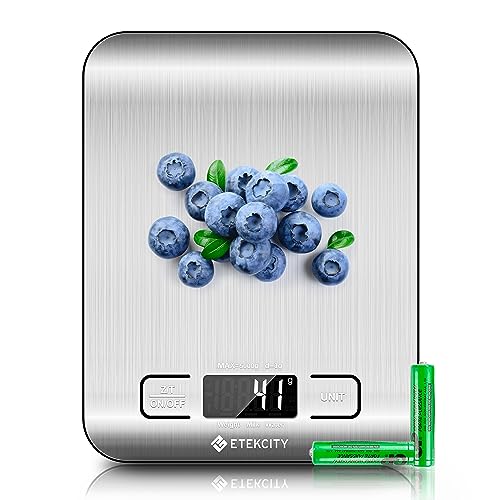 Etekcity Food Scale, Digital Kitchen Scale, 304 Stainless Steel, Weight in Grams