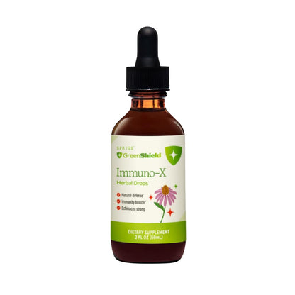 Springs Immuno-X Immune Support Tincture, Echinacea, Elderberry & Astragalus Root, Organic Herbal Wellness Boost for Immunity, Digestion & Overall Health 3 Convenient Sizes”