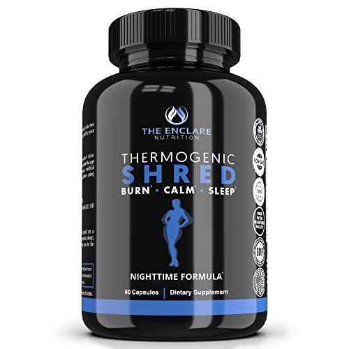 Thermogenic Shred - Fat Burner Sleep Aid Diet Pills, Appetite Suppressant for Weight Loss