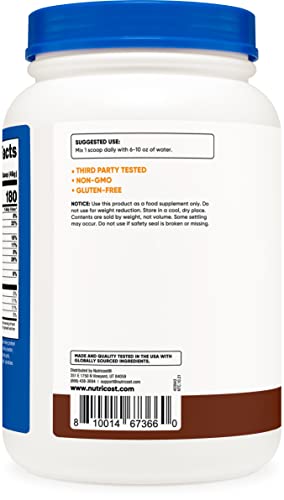Nutricost Meal Replacement Shake Powder (Chocolate), 30 Servings - Protein, Non-GMO