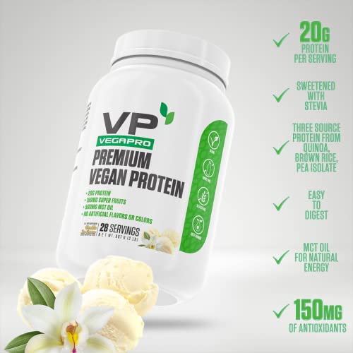 VegaPro Vegan Protein | #1 Rated Plant Based Protein Powder & Super Fruits w/ 20g Protein