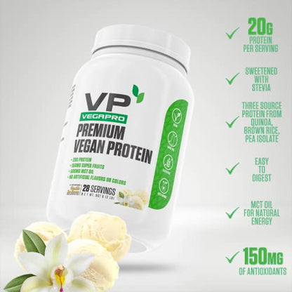 VegaPro Vegan Protein | #1 Rated Plant Based Protein Powder & Super Fruits w/ 20g Protein