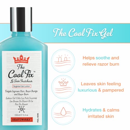Shaveworks The Cool Fix Aftershave for Women: Pubic Hair Removal, Razor Bumps