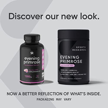Sports Research Evening Primrose Supplement from Cold Pressed Oil