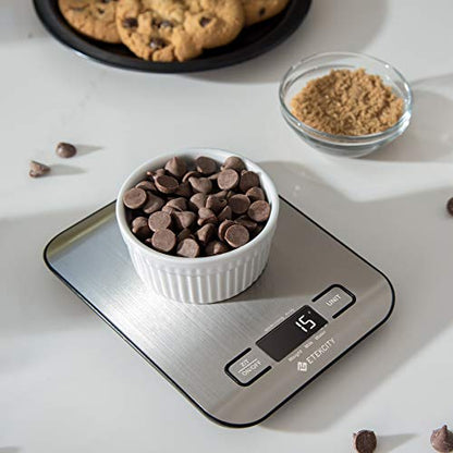 Etekcity Food Scale, Digital Kitchen Scale, 304 Stainless Steel, Weight in Grams