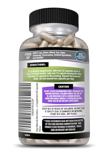 Kaya Naturals - Max Detox - 100% Natural, Healthy, Safe & New, Pure Herbal Ingredients
