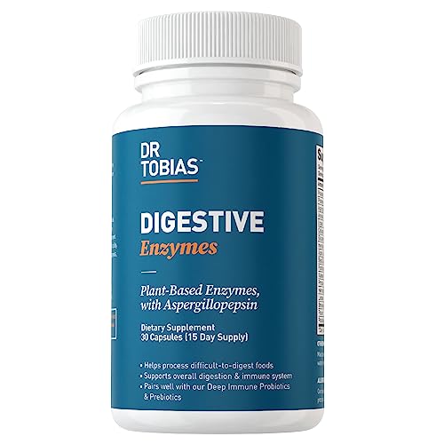 Dr. Tobias Digestive Enzymes with Amylase, Bromelain, Lipase, 15 Serving