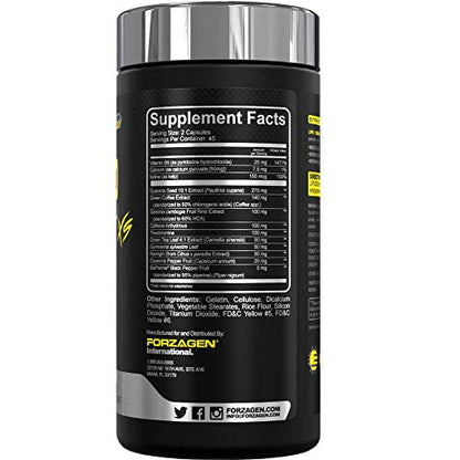 Forzagen Lipocrush Thermogenic Fat Burner for Men and Women, 90 Belly Fat Burner