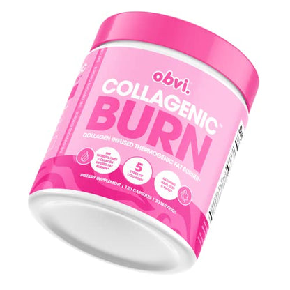 Obvi Collagenic Burn, Collagenic Fat Burner, Thermogenic Fat Burner for Weight Loss