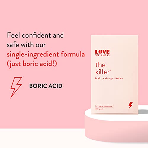 Love Wellness The Killer, Good Girl Probiotics, pH Balancing Cleanser | Boric Acid Suppositories