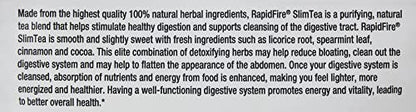 Rapid Fire Slim Tea 14 Day Herbal Teatox, Blend of Natural Herbs and Botanicals, Supports Healthy