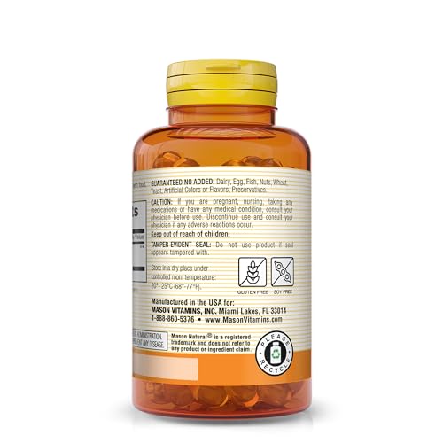 MASON NATURAL Peppermint Oil 50 mg Enteric Coated - Natural Gastrointestinal Comfort