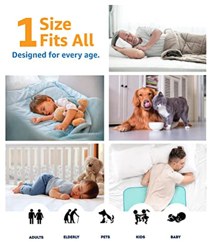 IMPROVIA® Washable Underpads, 34" x 36" (Pack of 4) - Heavy Absorben