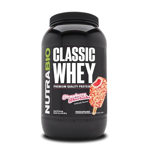 NutraBio Classic Whey Protein Powder Supplement - 25g of Protein Per Scoop - Full-Spectrum