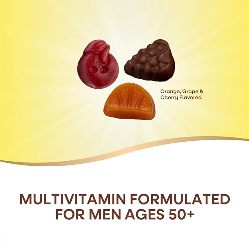 Nature’s Way Alive! Men’s 50+ Premium Gummy Multivitamin, Supports Healthy Heart