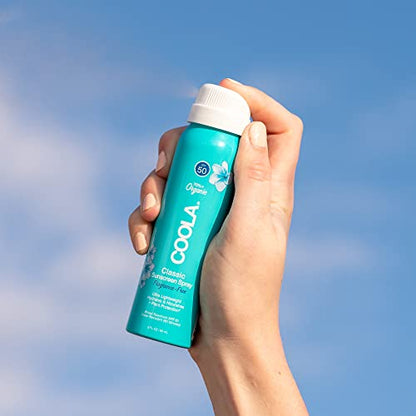 COOLA Organic Sunscreen SPF 50 Sunblock Spray, Dermatologist Tested Skin Care
