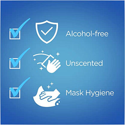 resplabs CPAP Mask Cleaning Wipes - Unscented, Alcohol-Free Cleaner