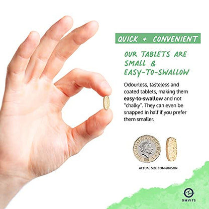 Vegan Multivitamins & Minerals - With High Strength Vitamin B12, D3, K2 & Iron