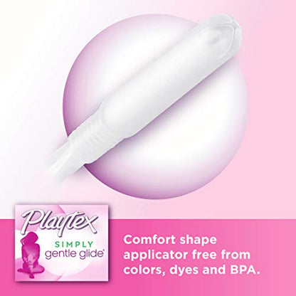 Playtex Simply Gentle Glide Unscented Tampons, Super Absorbency, 36 Count (Pack of 1)