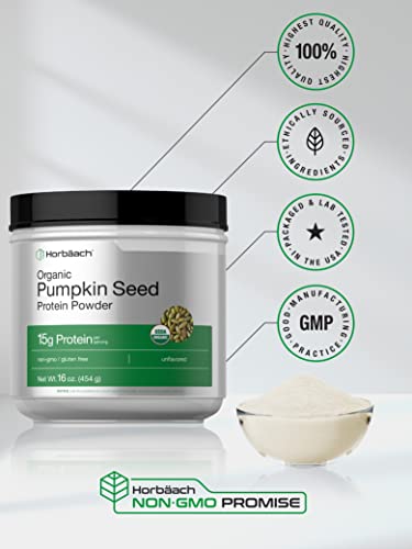 Pumpkin Seed Protein Powder Organic | 16 oz | Vegetarian, Gluten Free, and Non-GMO