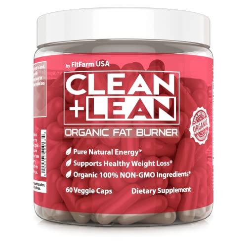 Clean+Lean-Organic Fat Burner by FitFarm USA - Worlds First Organic Fat Burner Supports 