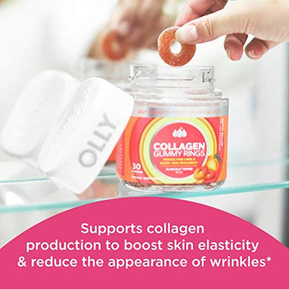 OLLY Collagen Gummy Rings, 2.5g of Clinically Tested Collagen, Boost Skin Elasticity & Reduce