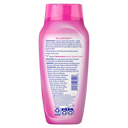 Vagisil Feminine Wash for Intimate Area Hygiene, Odor Block, Gynecologist Tested