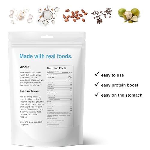 drink wholesome Mocha Egg White Protein Powder | for Sensitive Stomachs