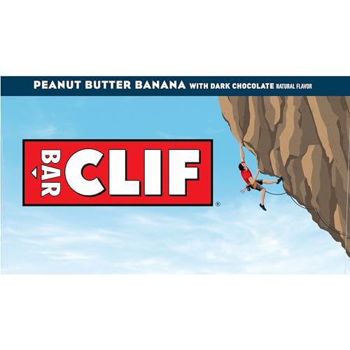 Clif Bar - Peanut Butter Banana with Dark Chocolate Flavor - Made with Organic Oats