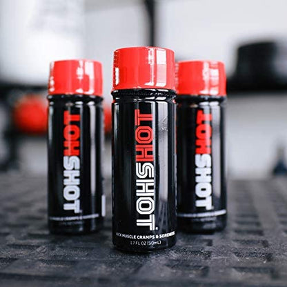 HOTSHOT Sports Shot Muscle Cramp Relief, All Natural Liquid Sports Drink, Scientifically