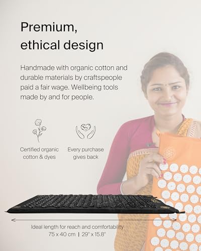 ShaktiMat Acupressure Mat Original Level, Organic Cotton GOTS Certified, HSA/FSA