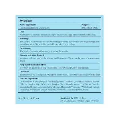 LACTOMEDI Feminine Wipes | Unscented Feminine Wipes | Individually Wrapped | pH-Balanced Feminine