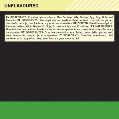 Optimum Nutrition Micronised Creatine Powder, 100% Pure Creatine Monohydrate Powder