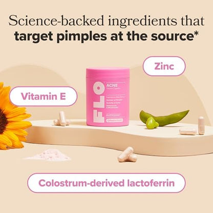 O Positiv FLO Blemish Breakup Bundle – Ovarian Support & Acne Capsules