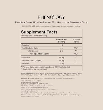 Phenology Menopause Relief Daily Duet with Melatonin 3mg – Morning & Evening Jars, 30 Day Supply