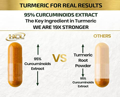 HCL HERBAL CODE LABS Turmeric Boswellia Extract Supplement 2000 mg – Strong Natural