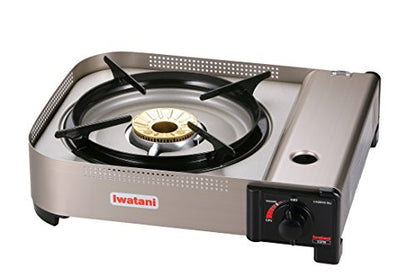 Iwatani 35FW Single-Burner Butane Portable Cooktop Indoor & Outdoor Cooking Stove