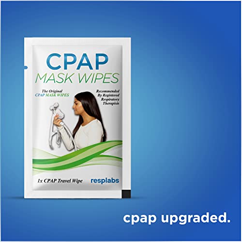 resplabs CPAP Mask Cleaning Wipes - Unscented, Alcohol-Free Cleaner