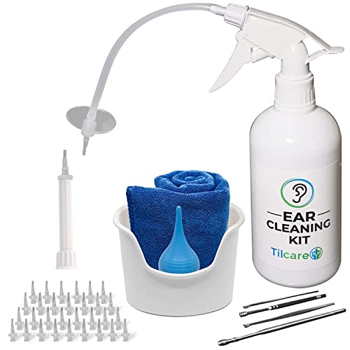 Ear Wax Removal Tool by Tilcare - Ear Irrigation Flushing System for Adults & Kids 