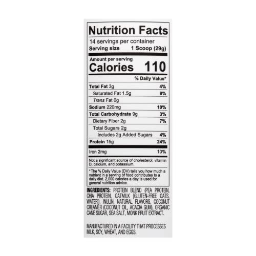 Tone It Up Plant Based Protein Powder I Dairy Free, Gluten Free, Kosher, Non-GMO Pea