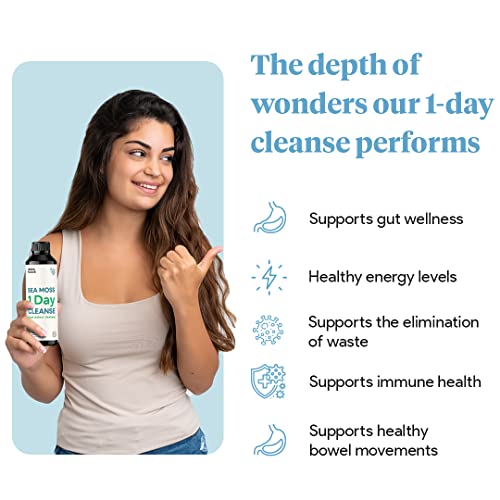 Sea Moss 1 Day Cleanse - Full Body Detox to support bowel movements, Kidney Health