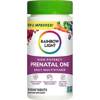 Rainbow Light High-Potency Prenatal One Multivitamin, Prenatal Health Multivitamin